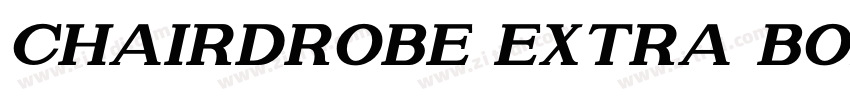 Chairdrobe Extra Bol字体转换